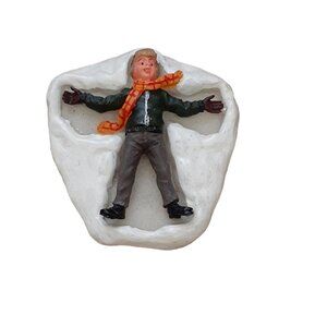 Lemax Christmas Village Figurine Snow Angel Boy 2" x 2.5"